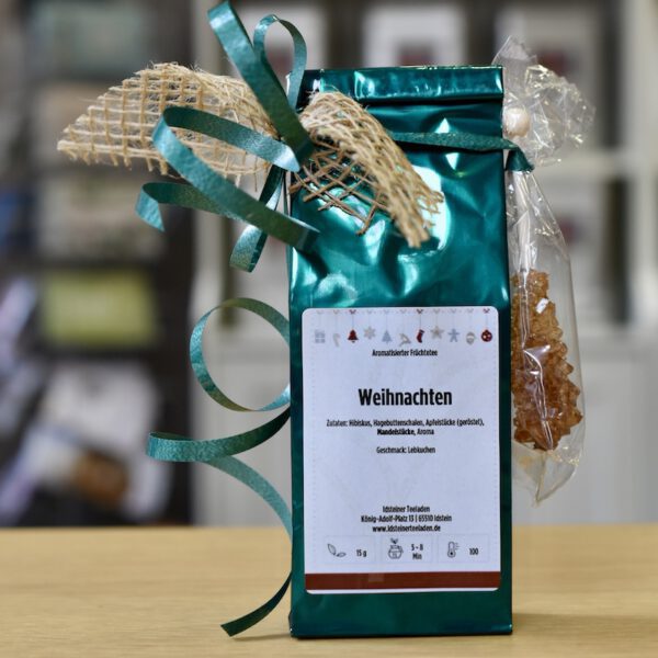 Weinachten-Weihnachtstee-Set, Ein festlicher Früchtetee mit winterlicher Lebkuchen-Note – perfekt als kleines Geschenk oder Dankeschön.
