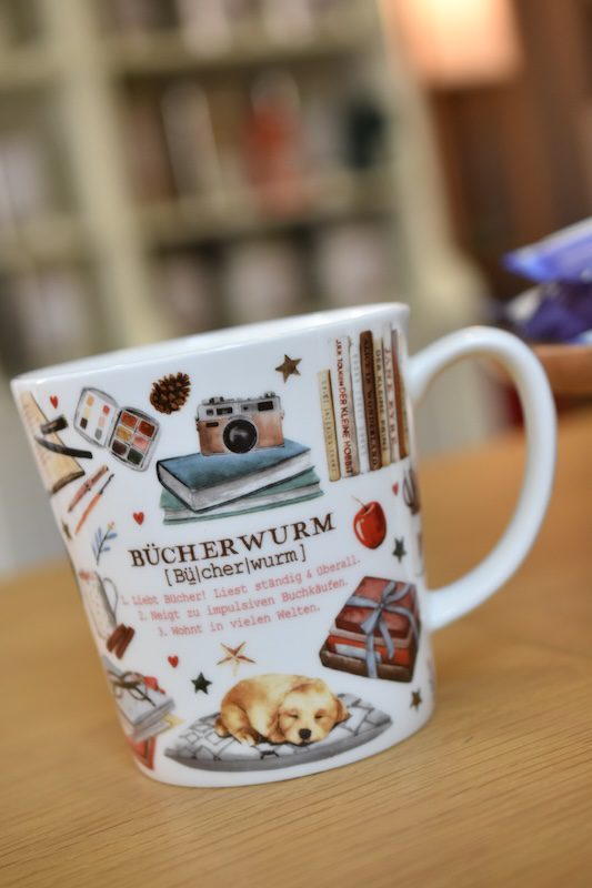 Tasse Bücherwurm 500ml 1 Tasse Bücherwurm 300ml